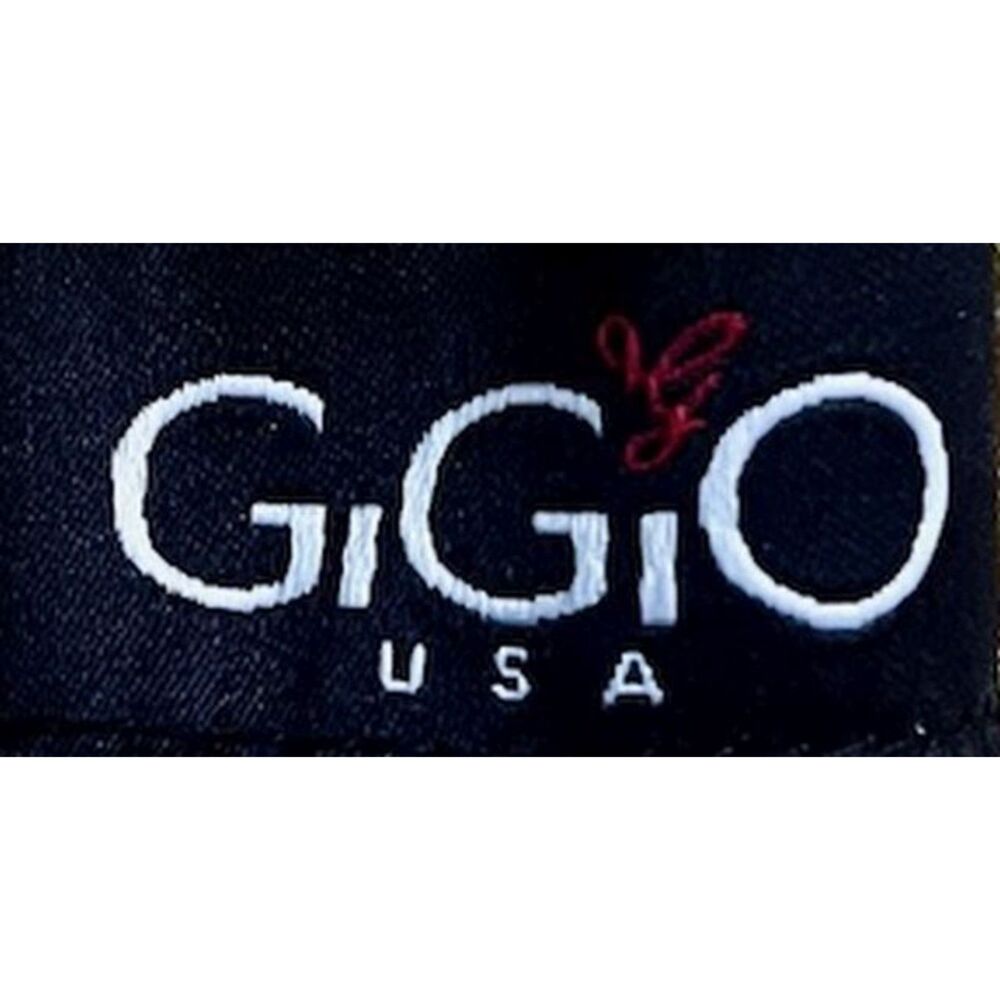 New GIGIO L 12 14 Blue Cotton Chambray Jumpsuit Front Pockets Adjustable Straps - Picture 8 of 9